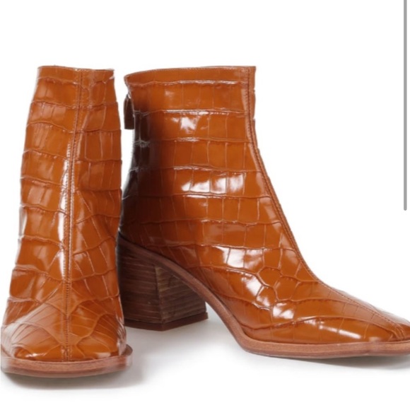 NEW MIISTA Leather Ankle Boot Sz 37 - Picture 2 of 7